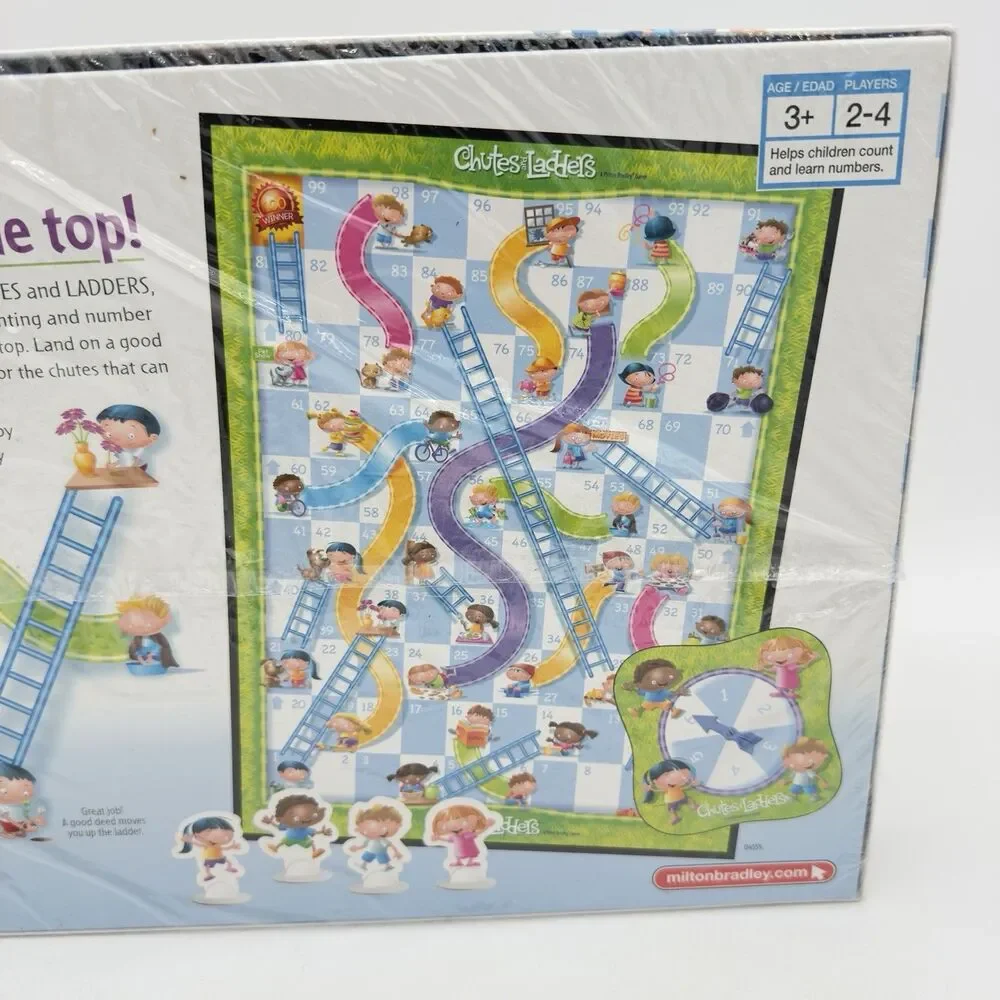 Vintage CHUTES and LADDERS Board Game Milton Bradley 2005 PRESCHOOL